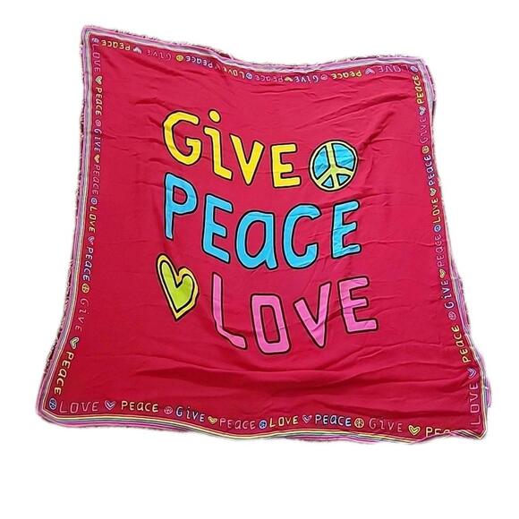 GIVE PEACE LOVE -Hippie Colorful POP-ART Funky Fine Giant 40